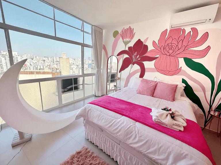 31° Andar: pôr do sol com AC + decor e conforto!